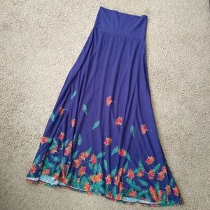 Lularoe floral dipped Maxi Skirt